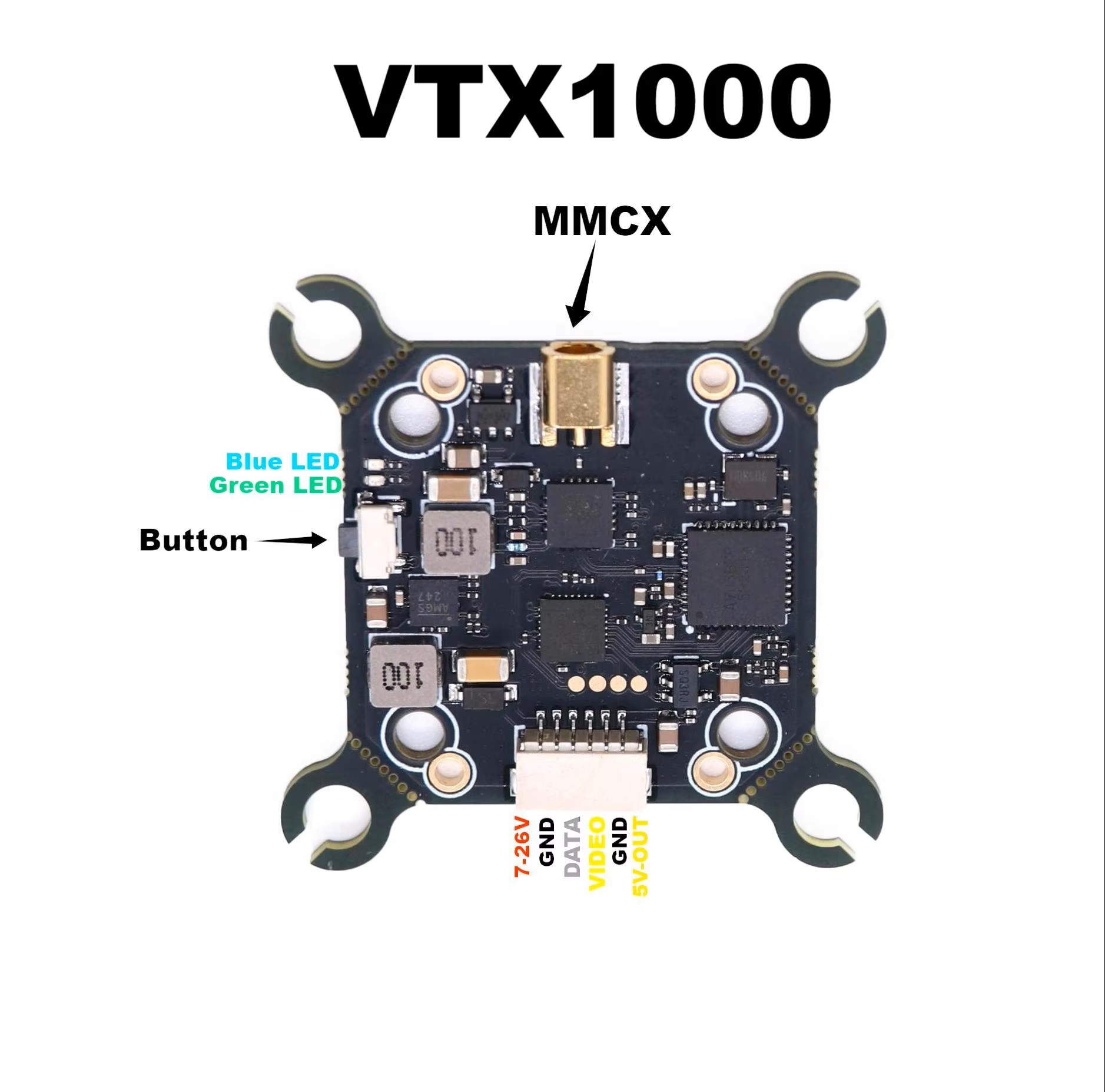 B-CUBE 5.8G VTX 800 1000 1600  - Geprc Rad Vtx 5.8G 2.5W recensione e prezzo